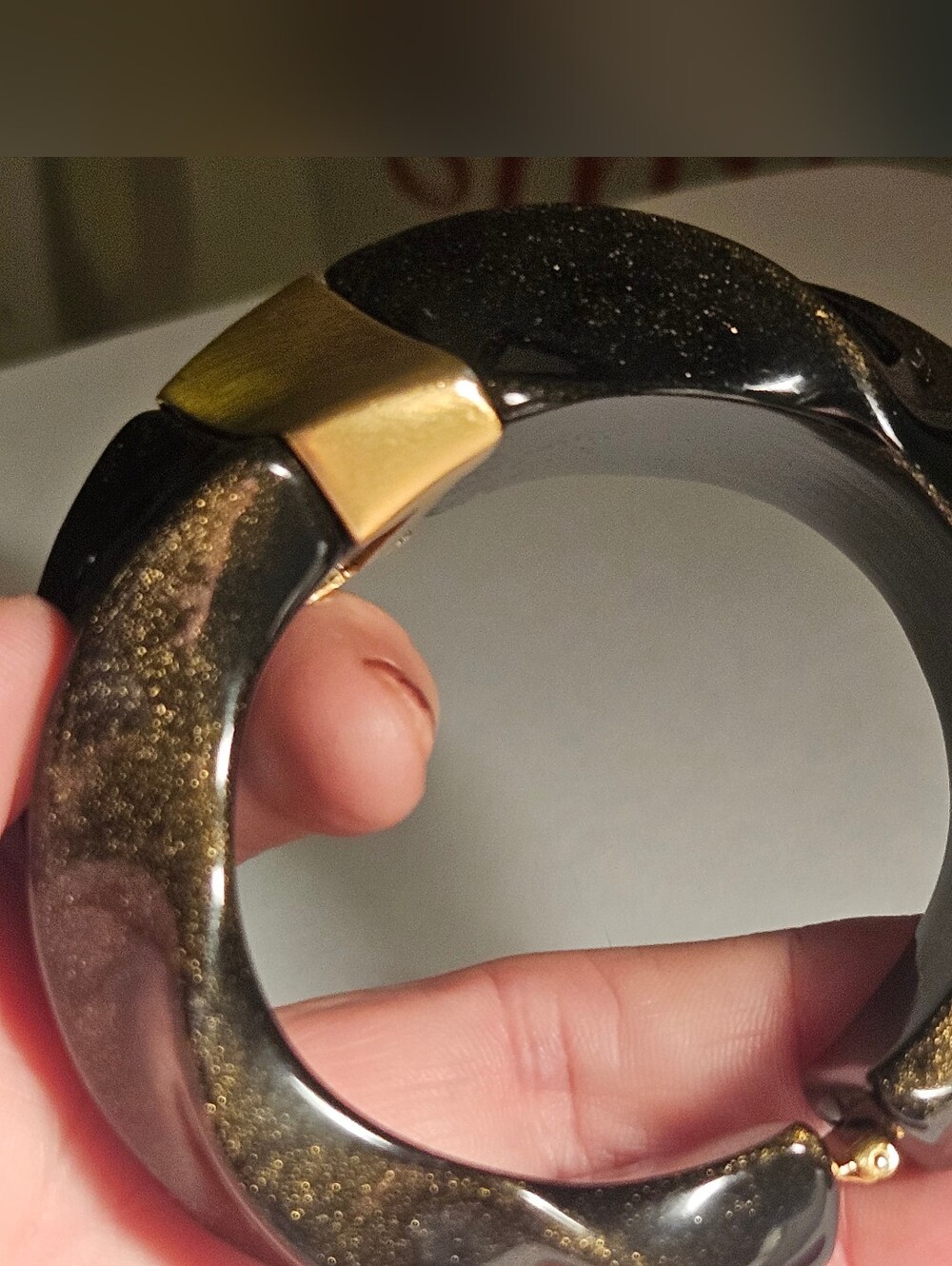 TRIFARI LUCITE BANGLE BRACELET, RARE TRIFARI BANGLE, Kunio Matsumoto Bangle - Picture 6 of 12